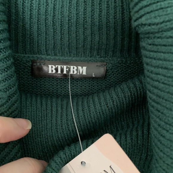 BNWT womens size large green sweater dress - Picture 2 of 5